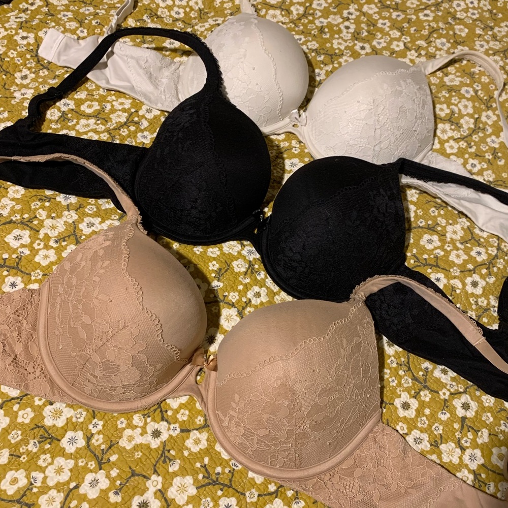 Body By Victoria’s Secret Bras White, Tan, & Black